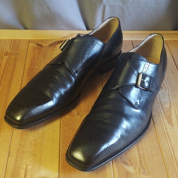 Bally Monk Strap Broguing toe box 11.5 EEE - Picture 2 of 16
